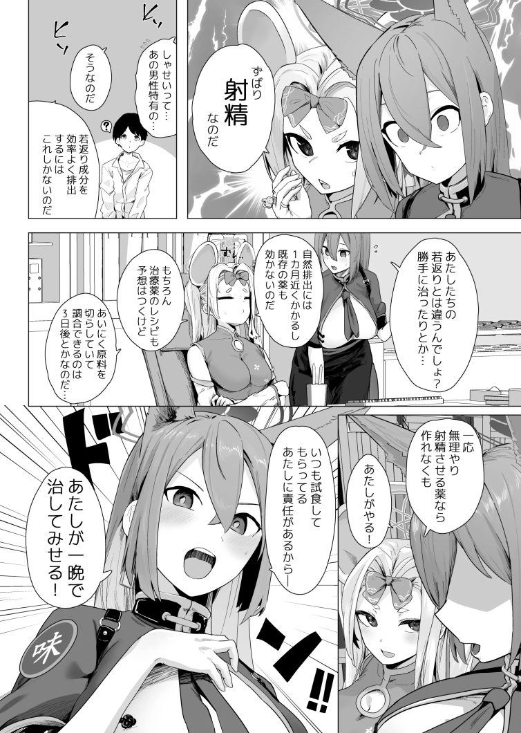 元に戻るには射精が必須